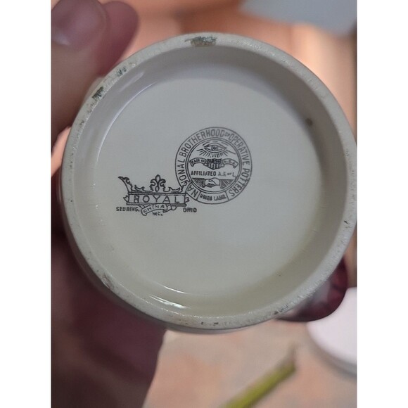 Royal National Brotherhood Operative Potters Gravy &/Creamer Hand Painted - Picture 8 of 13